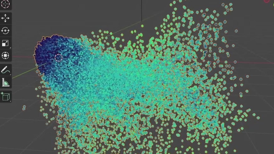 Procedural Geometry Nodes particles
