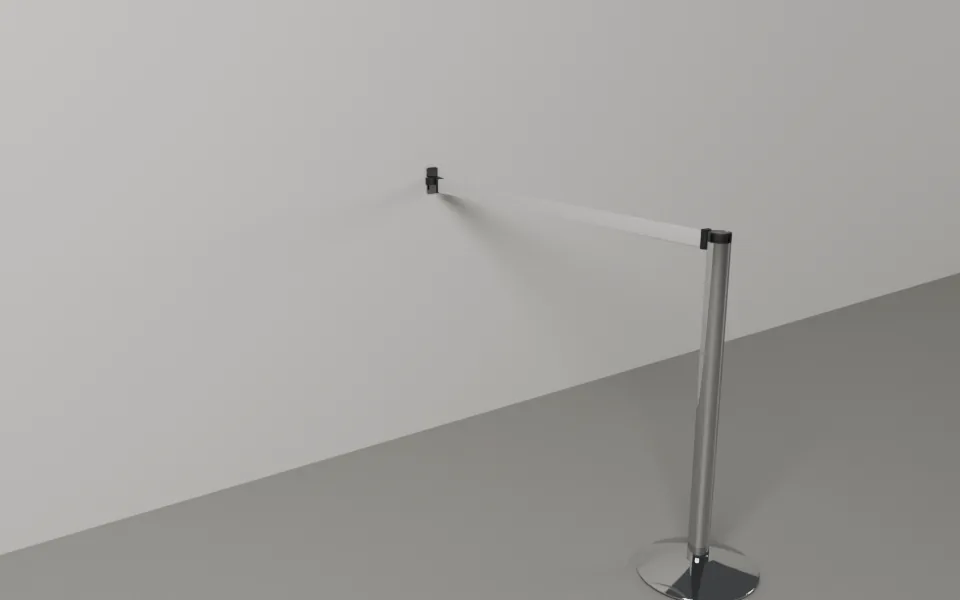 Beam Stanchion with a wall mount